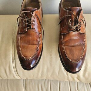GORDON RUSH VERO CUOIO MADE IN ITALY 105438 MEN SIZE 10 BRAND NEWLY RE-HEELED